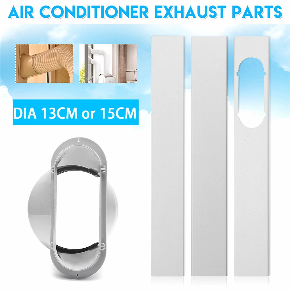 Kit ventana de aire acondicionado portátil ajustable, placa deslizante, protector de adaptador de ventana, conector, accesorios de aire acondicionado|Sistemas y piezas HVAC| - AliExpress