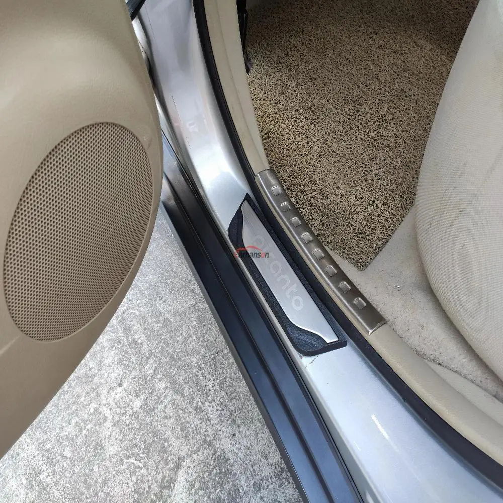 Автомобиль Стайлинг Для Kia Picanto аксессуары Нержавеющая сталь порога отделкой