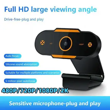 

1080P HD Webcam Web Camera Built-in Microphone Auto Call Skype Video Hd For Youtube Focus Webcam 1080p Full Webcamara F2N1