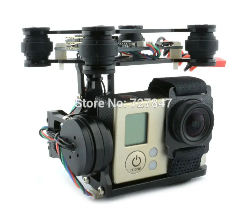 

RTF Version 2-Axis Brushless Gimbal Camera Mount with BGC 3.12 / Storm32 Controller for Gopro 3 4 SJ4000 Xiaomi Xiaoyi Camera