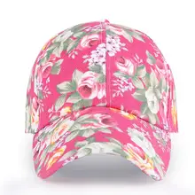 Бейсболка с цветами Хлопковые бейсболки шапки для мужчин и женщин привлекательные летние зимние солнцезащитные кепки Регулируемая Цветочная Кепка