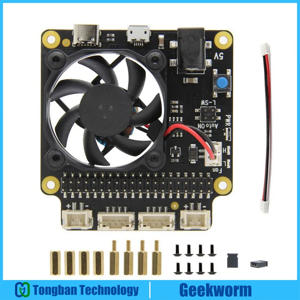 Плата расширения Raspberry Pi 4 Model B X735 для управления питанием и автоматического