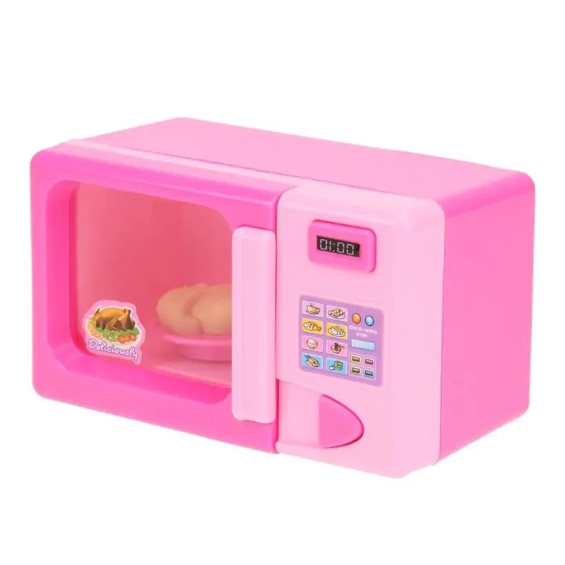 Children Kid Mini Cute Pink Microwave Oven Pretend Role Play Toy Educa -  Supply Epic