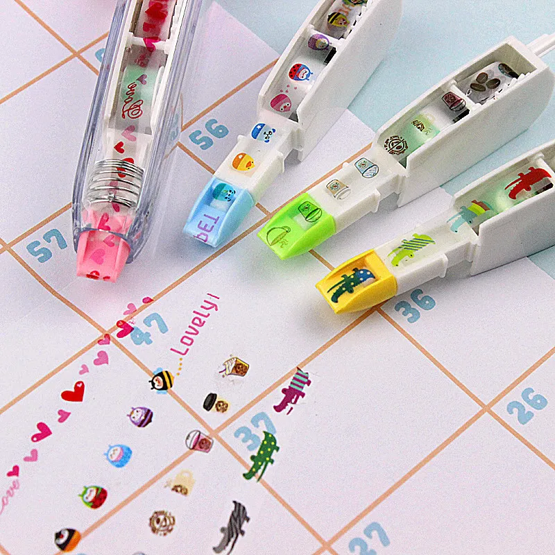 Correction Tapes Refill set 4pcs Lovely Decoration Click Corrective Tape Stationery Office Correcting School Supplies F578 correction tape correction supplies