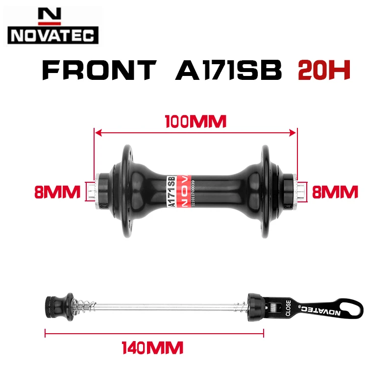 Novatec Hub A171SB A172SB Road Bike Disc Card Brake 20H 24 Holes