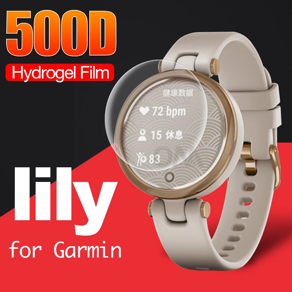 

Full Coverage Watch Screen Protector for Garmin Lily Women’s Fitness Sport Smartwatch Soft Hydrogel Protective Film (Not Glass