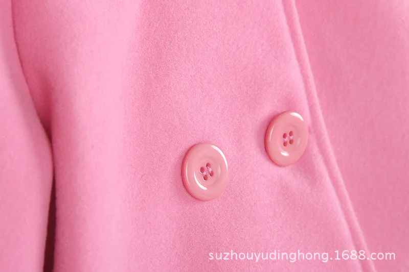 Girls Woolen Coat European And American Style Woolen Cloth GIRL'S Coat Autumn And Winter New Style Kids' Coat