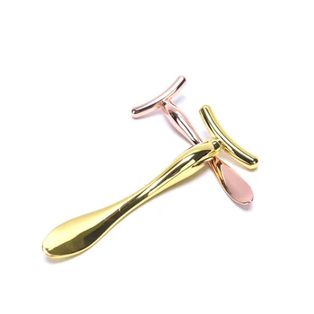 

DIY Eye Cream Mixing Spatula Scoop Gold Alloy Metal Cosmetic Spatulas Facial Mask Spoon Anti Wrinkle Massage Sticks Makeup Tools