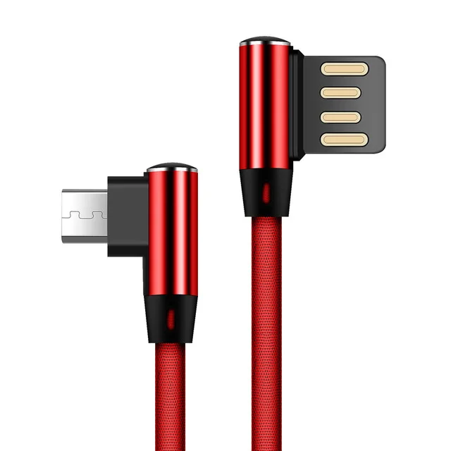 1M 2M 3M 90 градусов зарядки Micro USB кабель 3.0A для samsung Galaxy HUAWEI Honor Xiaomi RedMi USB планшет кабели двусторонний штекер