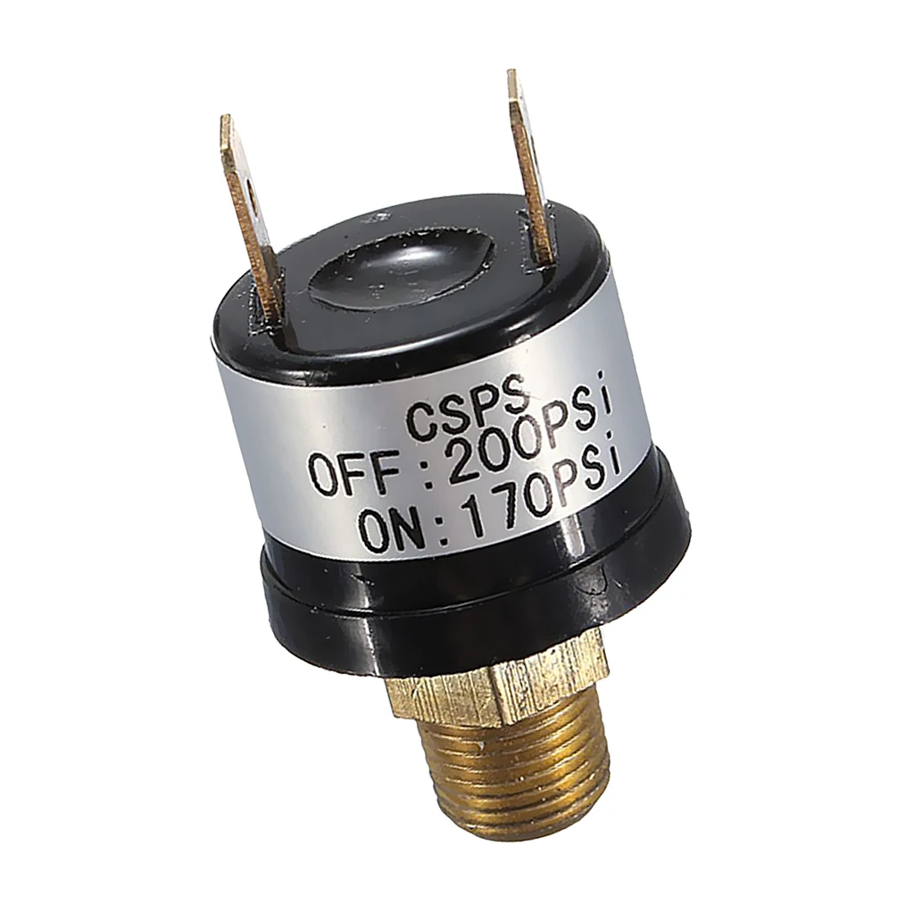 12V Air Pressure Switch Rated For Trumpet Train Horn Compressor 170-200 PSI