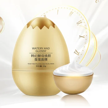 

Egg Mask Yeast Eggshell Mask Cream Smooth Moisturizing Oil Control Anti Wrinkle Whitening Brighten Egg Shell Disposable Mask Egg