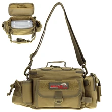 Многофункциональная сумка-мессенджер для рыболовных снастей с 2 двойными слоями ящики для приманки