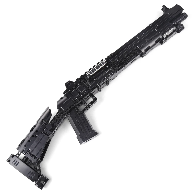 

1061pcs Technic Benelli M4 shotgun Gun Model Building Blocks PUBG Military SWAT Weapon Bricks Toys for Children