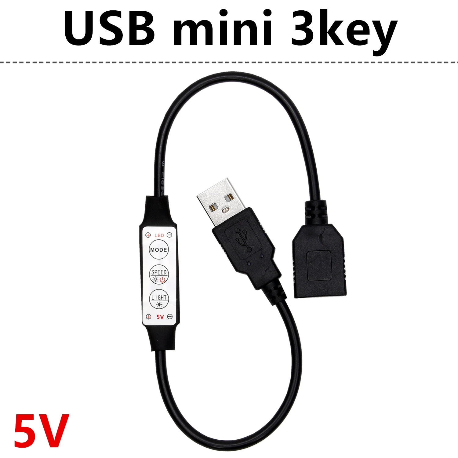 Беспроводной светодиодный пульт дистанционного управления светодиодный диммер контроллер для одноцветной светильник - Цвет: 5v USB mini 3key