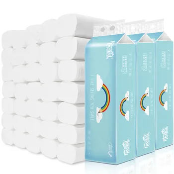 

Paper Towels Soft Toilet Paper White Paper Towels Household Four-layer Paper T Household Paper Roll Special Preference Package