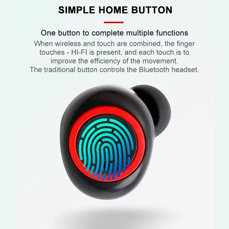 TWS M2 Bluetooth Headphones 5 0 Wireless Earbud Sports Earphone with Mic for Iphone Xiaomi Samsung Huawei Support IOS Andriond