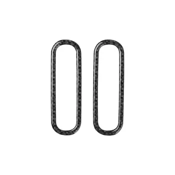 

2Pcs set Air Vent Outlet Frame Carbon Fiber Decoration Car Fits for Ford Mustang 2009-2013 High quality