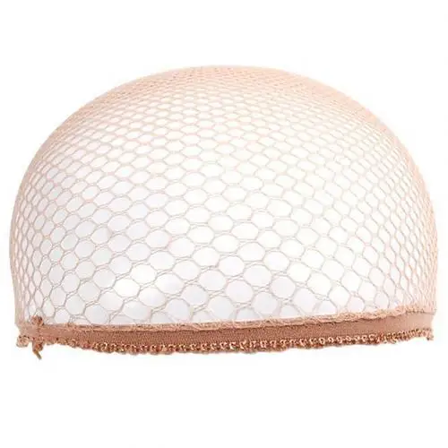 Complexion Fashion Stretch Cool Mesh Weaving Wig Cap Cloth Hair Hairnet Snood Cosplay Model Newest Breathable Stretch Dual Open Ends - Цвет: Complexion