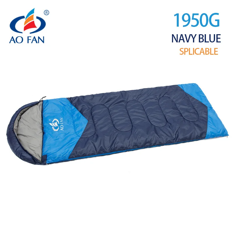 1950G Navy blue Multifuntion путешествия Splicable спальные мешки для двойной 2 человек на открытом воздухе походная Подушка для сна оборудование ленивый мешок в помещении - Цвет: 1950G Navy blue