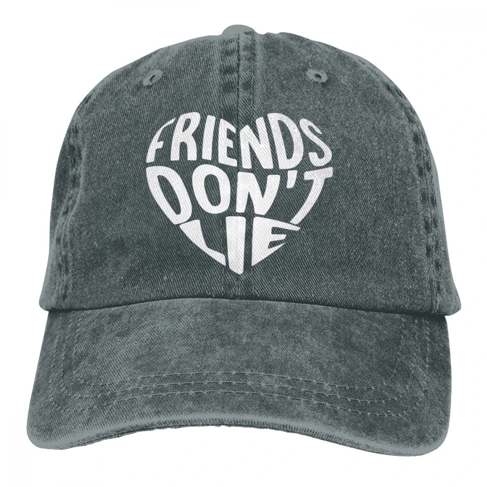 Друзья не лгут Casquette Deep Heather унисекс Мужские и женские деним Strapback бейсболка Регулируемая Гольф папа шляпа