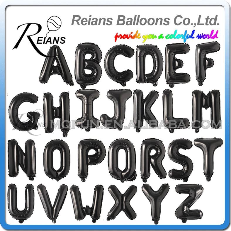 

16 inch black Letter A to Z Alphabet Foil Balloons Birthday Party Wedding Decoration event & party supplies birthday balloons