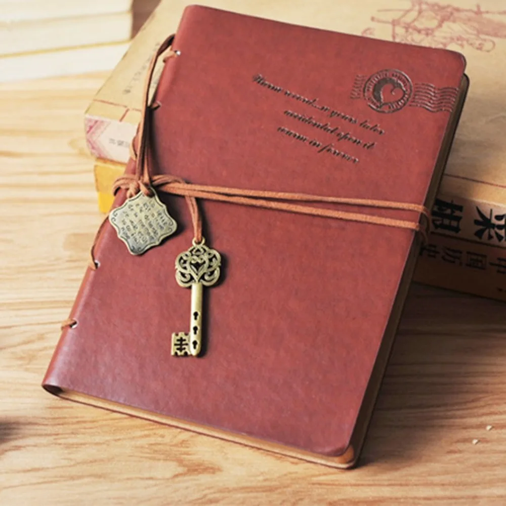 Diary Notebook Kraft Paper Cover A5 Paper Vintage Notepad Book Unique Stationery Diary Book Student Supplies