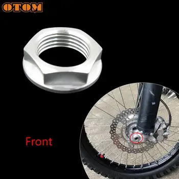 

OTOM CNC Motorcycle Wheel Axle Nut Screw Bicycle Front Rear Drum Hub Axle Fastening M18 M22 Nut For KAWASAKI KX KXF KLXR 125 500