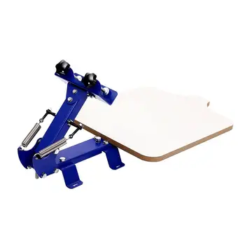 

New 11TM Screen Printing Machine Table Board Fixed Single 1 Color 1 Station DIY T-shit Adjustable Printing Machine