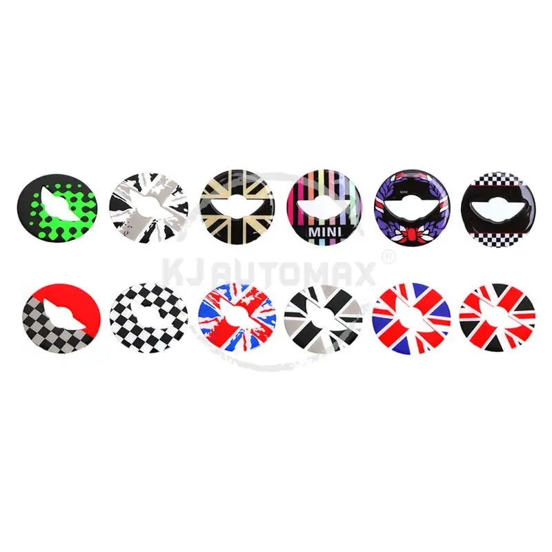 KJAUTOMAX для Mini Cooper F54 F55 F56 F57 F58 F60 Кристалл Клей руль стикеры Мульти Стиль эпоксидной смолы 3D Юнион Джек