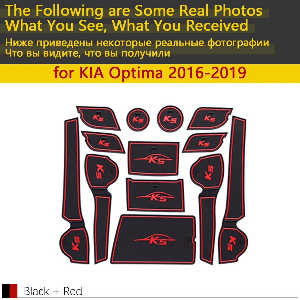 Противоскользящие резиновые чашки подушки двери паз коврик для KIA Optima JF 4th Gen mk4 KIA K5 SW~ аксессуары коврик для телефона
