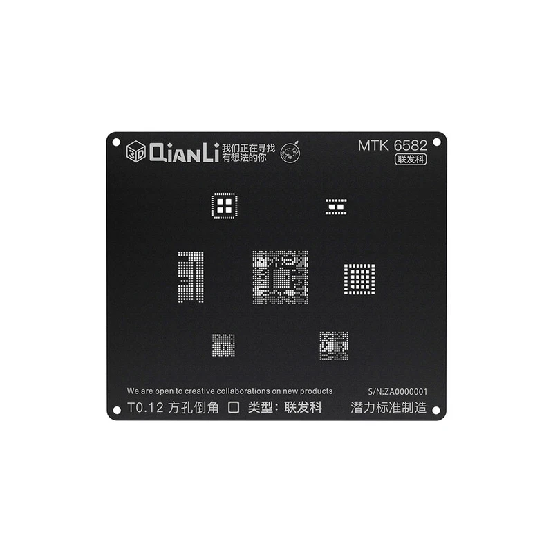 QIANLI iBlack 3D BGA трафарет для реболлинга Kirin 655 659 MSM8996 SDM660 SDM636 MT6582 PM8996 PMI8996 PM660 eMMC 221 153