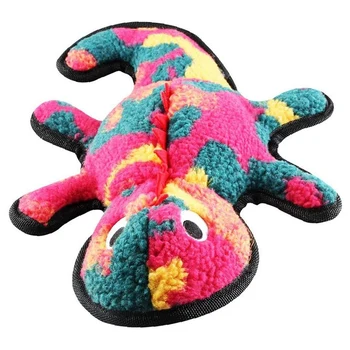 

HOT Dog Squeaky Toys Cute Gecko Design Stuffed Plush Toy Interactive Toys for Puppy Small Medium Dog Pets 1Pc