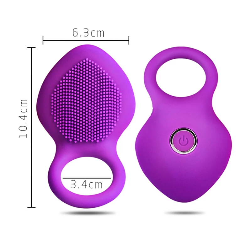 HipBao Cock Ring Male Vibrate Penis CockRing Vibrator Clitoris Stimulate Delay Ejaculation Sex Toy for Couple Men Adult Product
