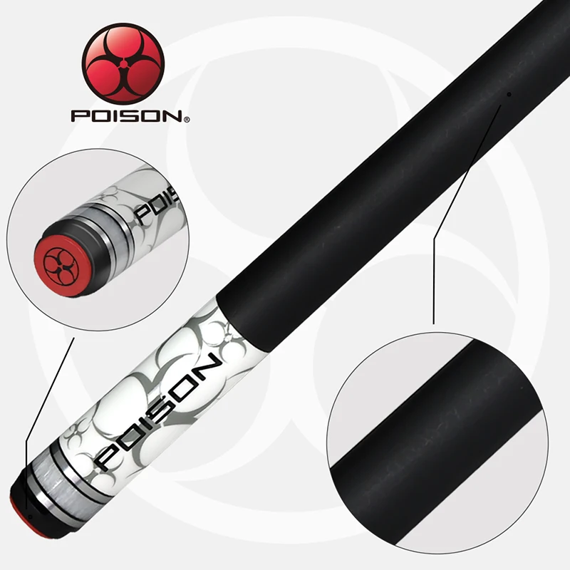

Official POISON 3D Billiard Pool cue C8 Technology Shaft 12.75mm Tip Professional Teco Billar Stick Excellent Billard Pool Cue