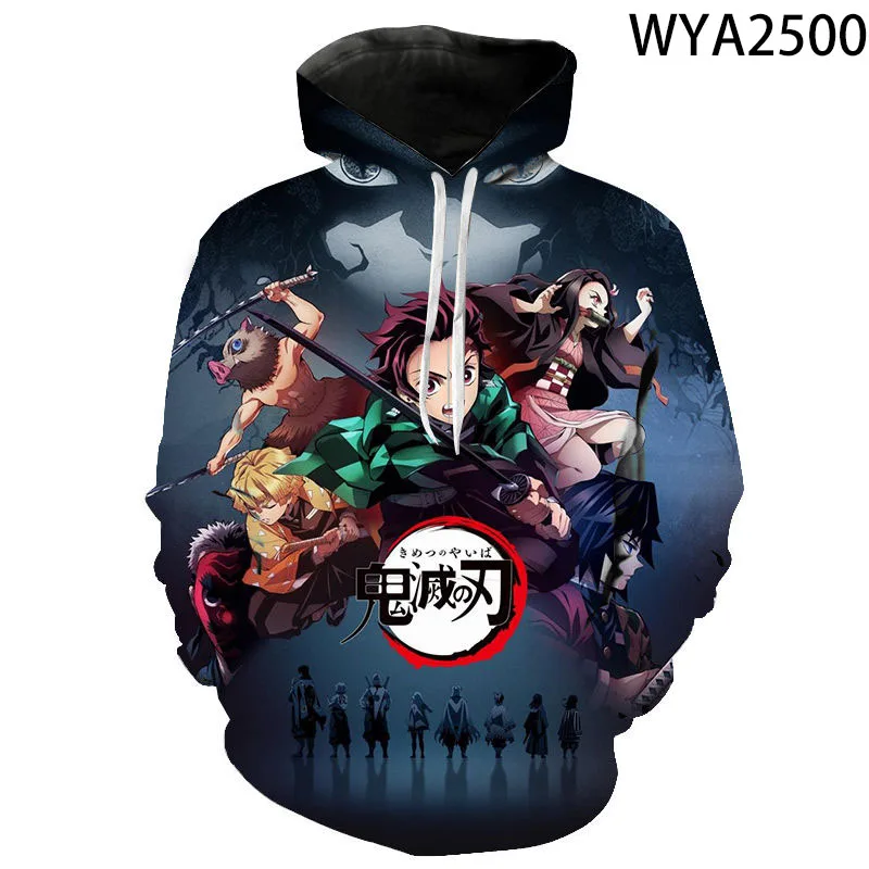 Аниме толстовки демон Slayer Kimetsu no Yaiba Косплей для мужчин и женщин детей Kamado Tanjirou Nezuko