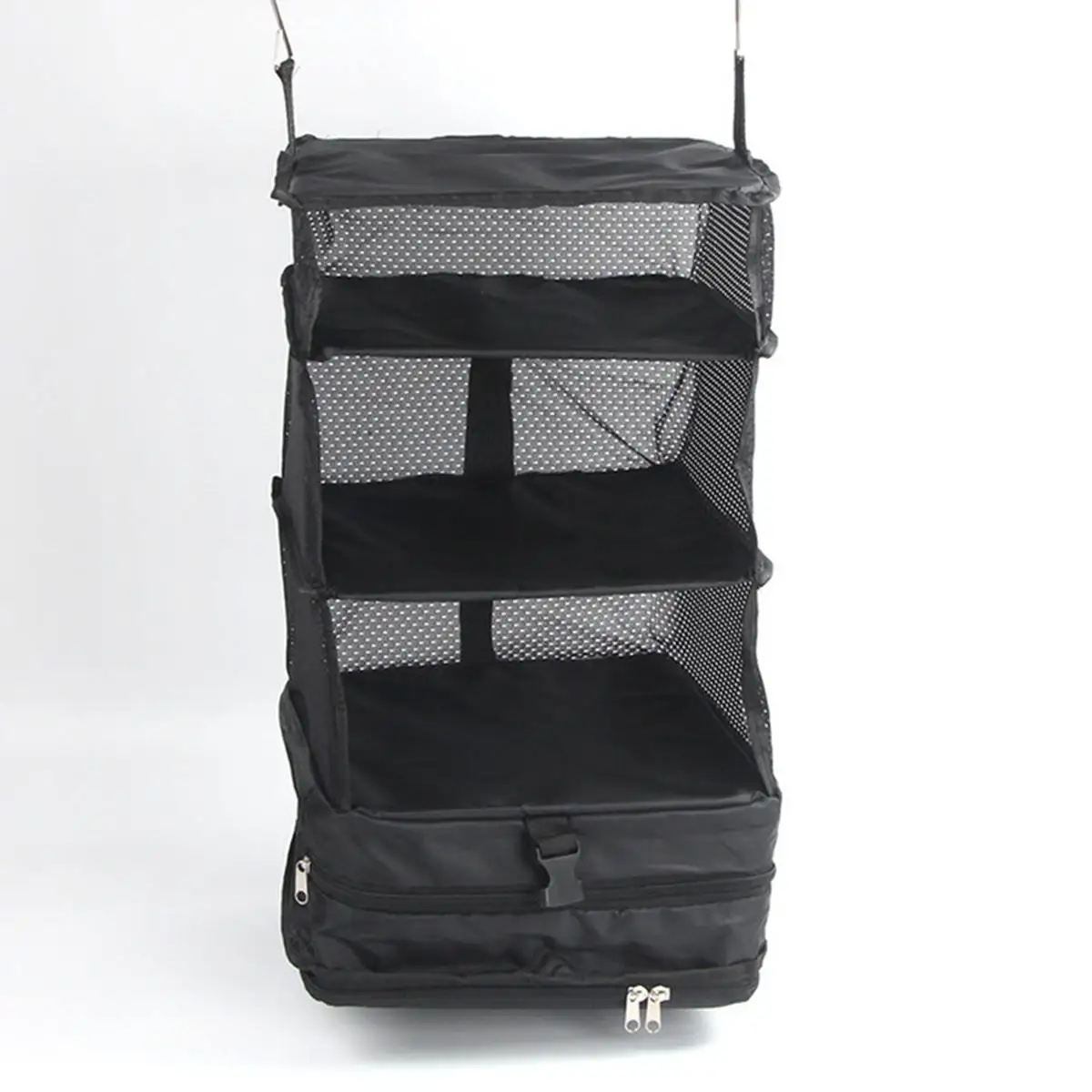 3 Layers Luggage Hanging Travel Bag Medicine Clothes Toiletry Organizer Zip Fold Shoes Storage Packing Carry Case