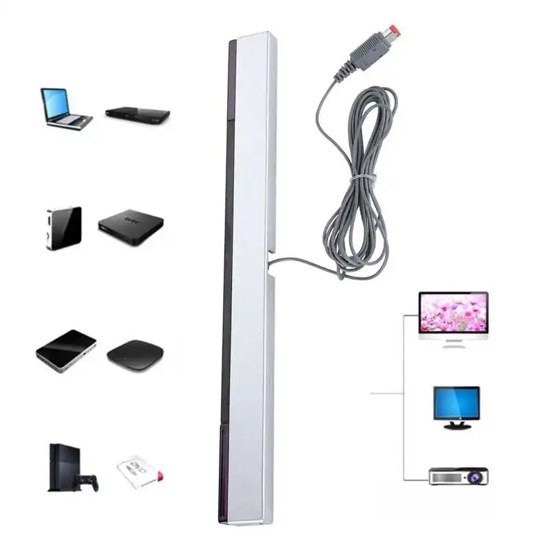 Infrared IR Signal Sensor Bar/Wired Receiver & Standc Console Sensor Bar Wired Bar