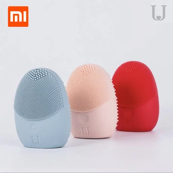 

HOT Xiaomi JORDAN & JUDY Face Cleaning Mini Electric Massage Brush Washing Machine Waterproof Silicone Deeply Cleansing Tools