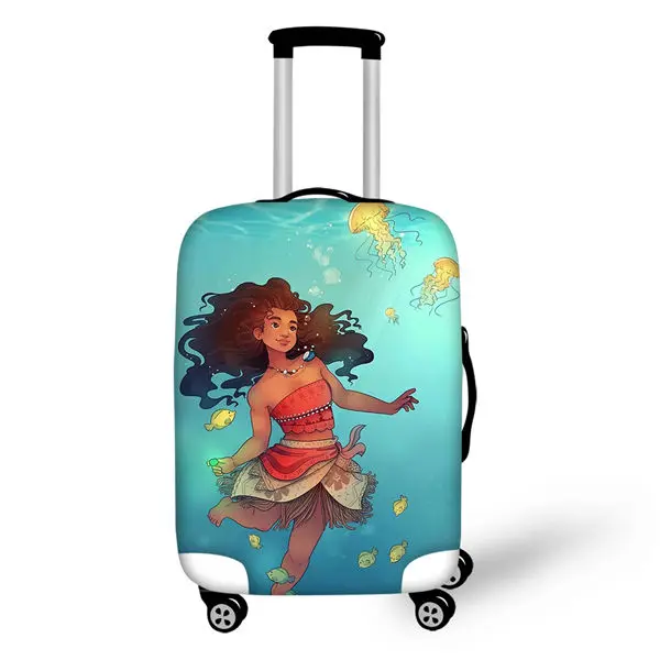 CDWX2744LMS HaoYun дорожный багажный чехол Moana Vaiana Princess с рисунком, чемодан, чехол с мультяшным дизайном, эластичный пыленепроницаемый и водонепроницаемый протектор - Цвет: CDWX2744LMS