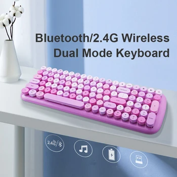 

2.4G Wireless Gaming Keyboard Mouse Kit Dual Mode Bluetooth Gaming Keyboard Mouse Set For PC Gamer Computer Laptop iPad Tablets