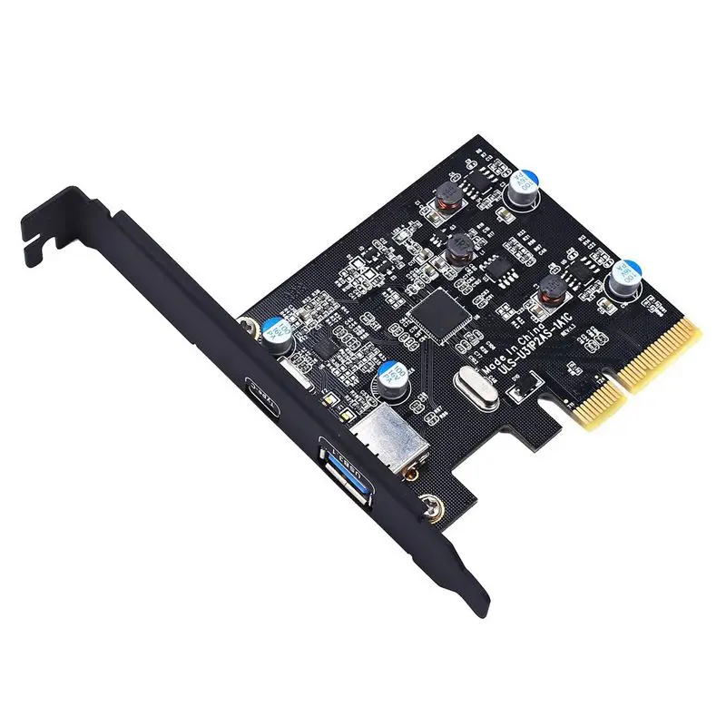 PCI E Express для USB 3 1 Gen 2 (10 Гбит/с) тип A + Тип C Плата расширения Asmedia чипсет Windows 7/8/8 1/10/Linux