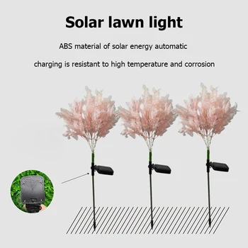 

LED Solar Lamp Rime Shape Lawn Light Outdoor Garden Path Decoration Lamp