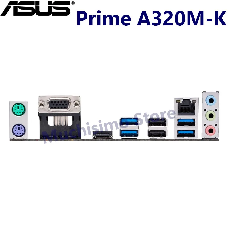 Motherboard ASUS PRIME A320M-K AMD Ryzen Socket AM4 DDR4 HDMI VGA M.2 PCI-E 3.0 USB 3.1 Micro-ATX For Gaming Computers New