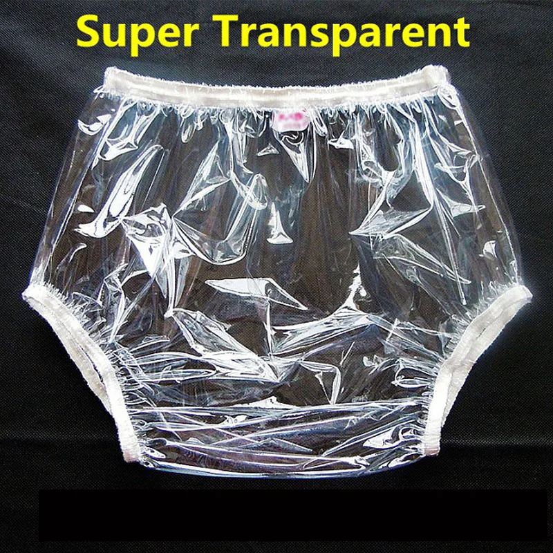 Reusable Waterproof PVC Adult nappy Large size TPU Coat Waterproof Incontinence pants Diaper Plastic super transparent 1pc bibs pvc waterproof anti oil reusable alzheimer s disease patient adult elder mealtime bib old man apron