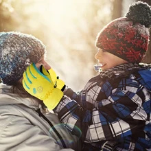 Puseky для мальчиков и девочек, детские зимние теплые лыжные перчатки для сноубординга, зимние перчатки, водонепроницаемые перчатки для велоспорта, катания на лыжах, снегохода XS s m