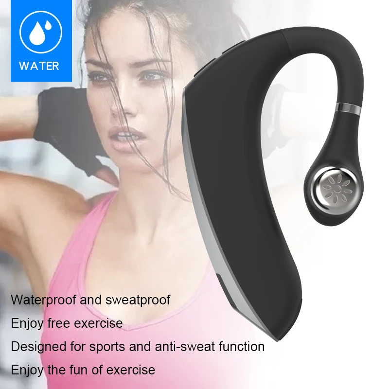 Ultra-long Standby Universal Business Driving Wireless Bluetooth Headset Hanging Ear Sports Painless Wear 5.0 Earphone