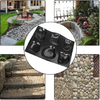 

40# Casts Master Pebbles Concrete Mold Step Stones Plaster Mold Cobblestones Mould Garden Paving tools