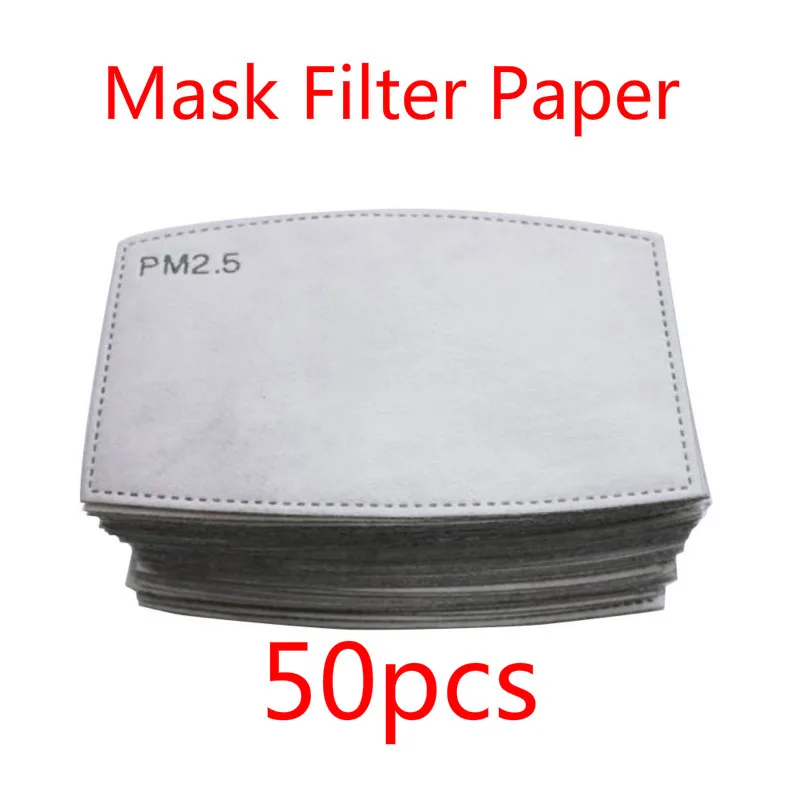 

50pcs Non-woven Carbon Mask Filter Paper mascherina N95 maske Protection KN95 Masks Filters PM2.5 Anti Dust Face Mask Filters US
