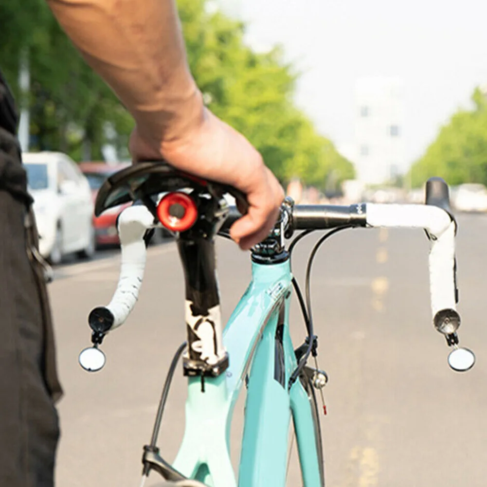

Bike Handlebar Rearview Mirror Adjustable Handle Bar End Plugs Bicycle Accessories B2Cshop