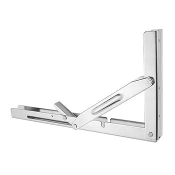 

300*165mm 500Lbs Stainless Steel 304 Folding Shelf Bench Table Bracket Triangular Support Wall Mounted DIY Home Boat Marine Acce